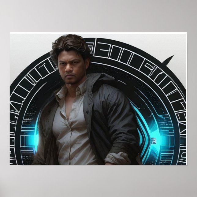 "Radiant Charm: Handsome Kalki Boy" Poster (Framsidan)