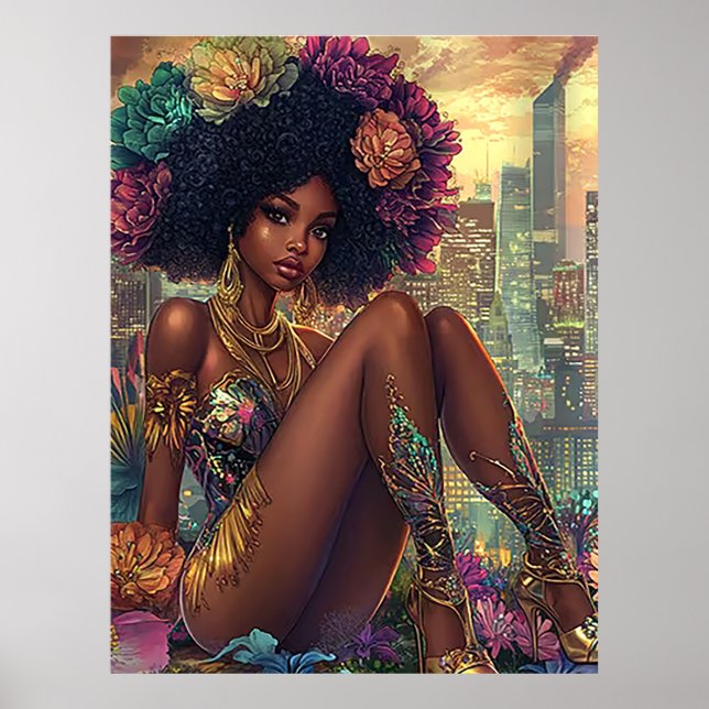 Radiant City Goddess Poster (Framsidan)