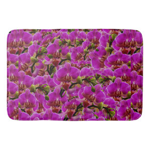 Radiant Clusters: Magenta Orchid Symphony Badrumsmatta