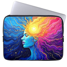 Radiant Cosmic Mind Awakening Laptop Fodral