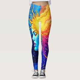 Radiant Cosmic Mind Awakening Leggings