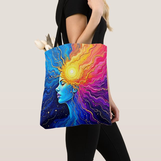 Radiant Cosmic Mind Awakening Tygkasse (Närbild)