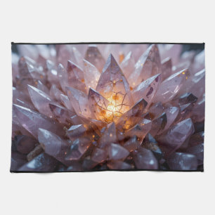 Radiant Crystal Heart Kökshandduk