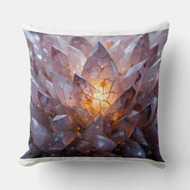 Radiant Crystal Heart Kudde