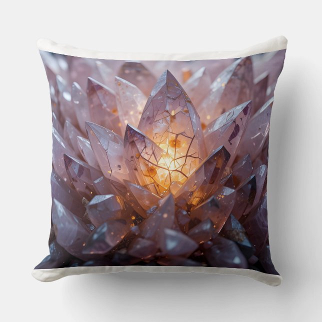 Radiant Crystal Heart Kudde (Framsida)