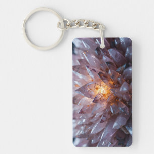 Radiant Crystal Heart Nyckelring