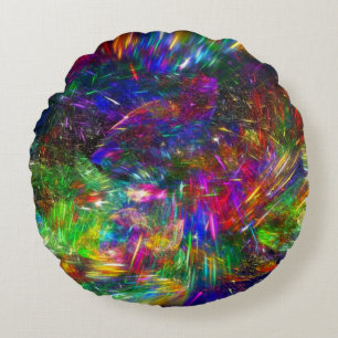 Radiant Crystals Rund Kudde
