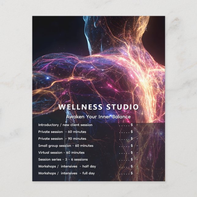 Radiant Current Aura Energy Flygblad (Framsidan)