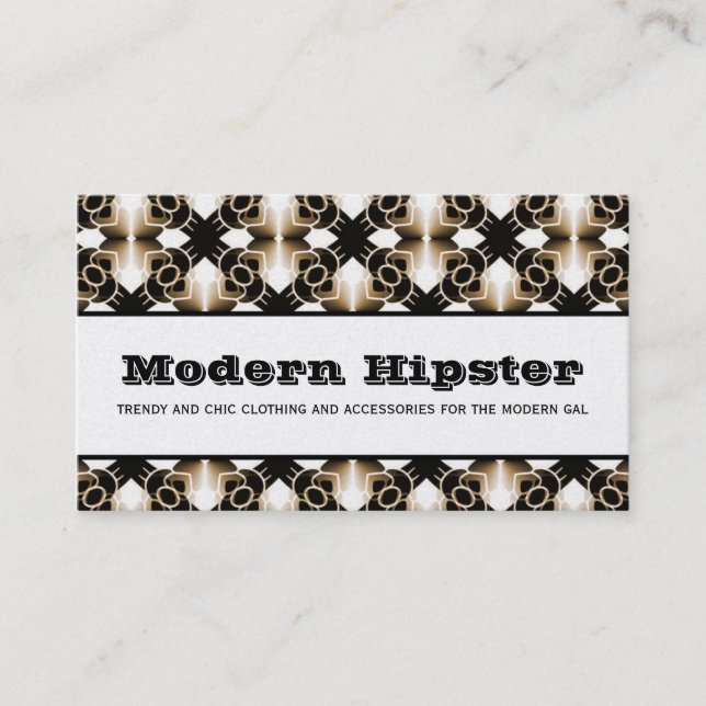 Radiant Extravagance Affärskort, Guld Visitkort (Framsida)