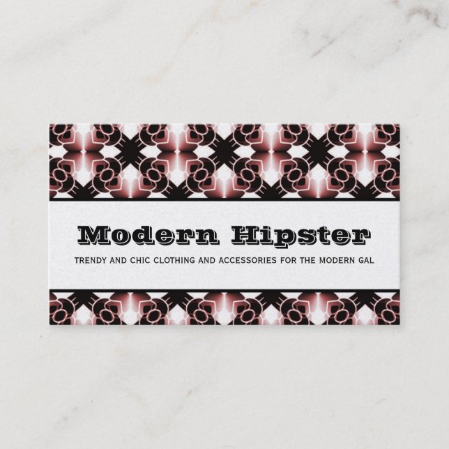 Radiant extravagance-Affärskort, kabernett Visitkort (Framsida)