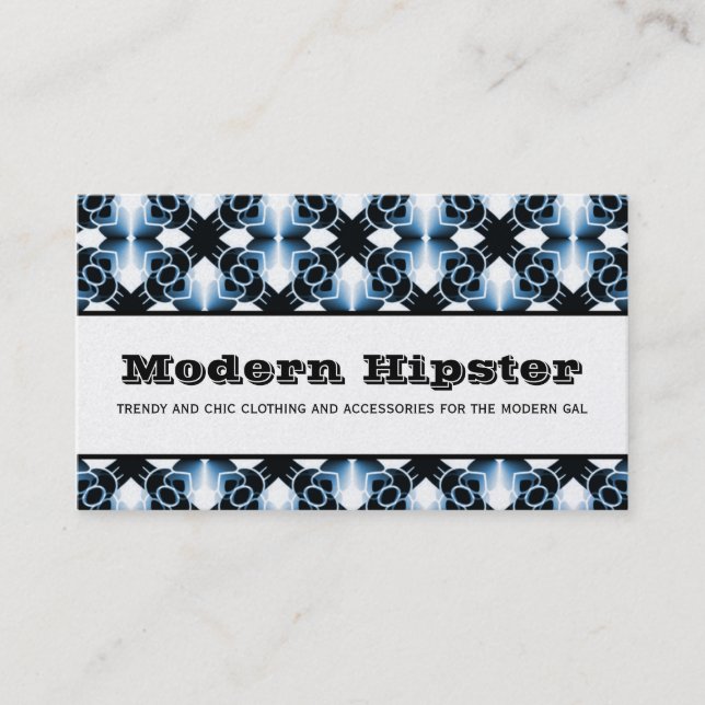 Radiant Extravagance Affärskort, Vibrant Blue Visitkort (Framsida)