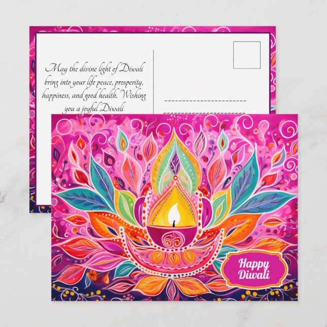 Radiant Festiths: A Dazecore Firande Vykort (Fram/baksida)