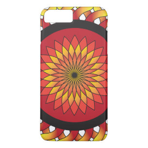 Radiant Fiery Red Orange Gult Solros