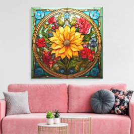 Radiant Florals Canvastryck
