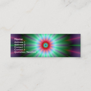 Radiant Flower-Affärskort Mini Visitkort