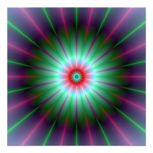 Radiant Flower Fototryck