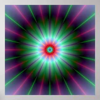 Radiant Flower Poster