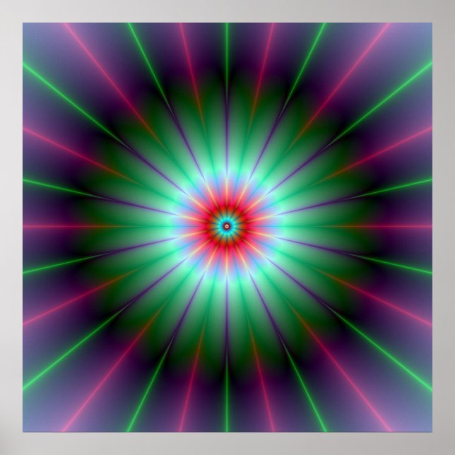 Radiant Flower Poster (Framsidan)