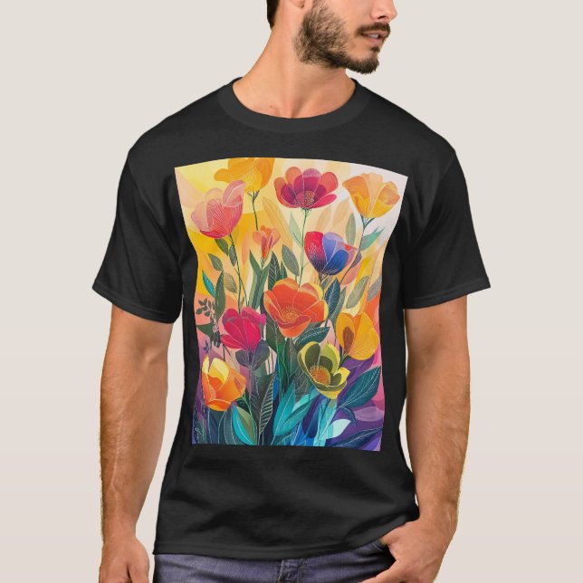 Radiant Flowers T Shirt (Framsida)