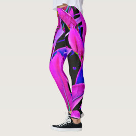 Radiant Foliage Elegance Mönster Leggings