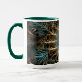 Radiant Fractal Flower Mugg