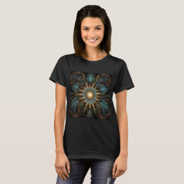 Radiant Fractal Flower T Shirt