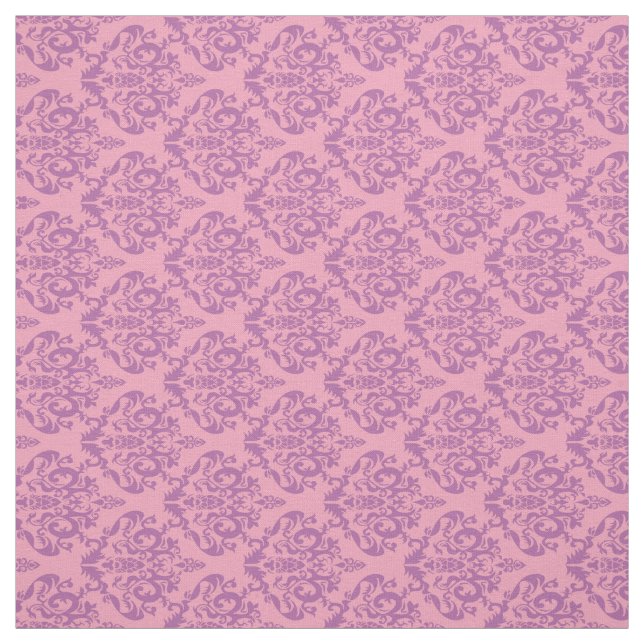 Radiant Frosted Orchid Damask Tyg (Provkarta)