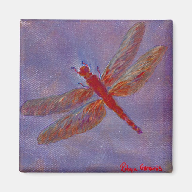 Radiant Glimmer Dragonfly Magnet (Framsidan)