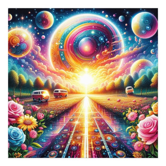 Radiant glöd, stor 5D DIY Diamond Painting Kit Fototryck (Framsidan)