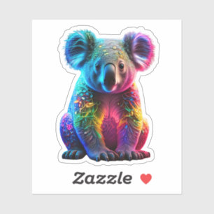 Radiant Glowing Koala Klistermärken