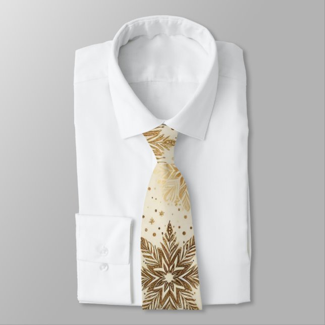 Radiant Golden Snowflake Elegance Slips (Bunden)