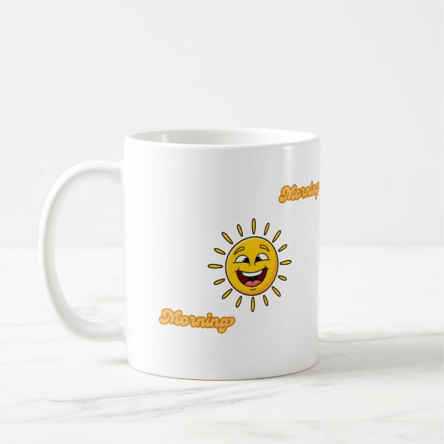 Radiant Golden Sun Artistic Graphic Mug Kaffemugg (Vänster)