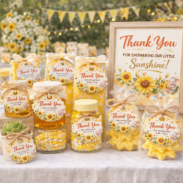 Radiant Golden Sun Celebration Gåvor Etiketter