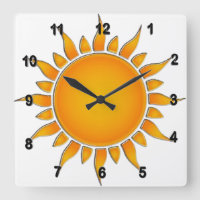 Radiant Gult och Orange, sommartid Sol