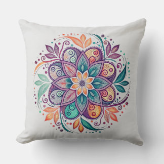 “Radiant Harmony Mandala" Kudde