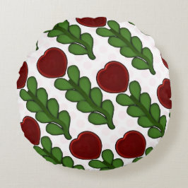  Radiant Heart Flower Botanical  Rund Kudde