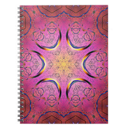 Radiant Heart Kaleidoscope Anteckningsbok