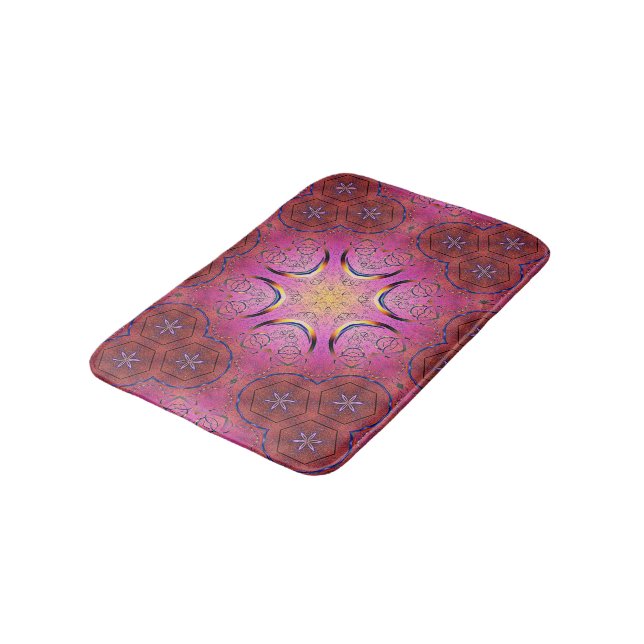 Radiant Heart Kaleidoscope Badrumsmatta (Vinklad)