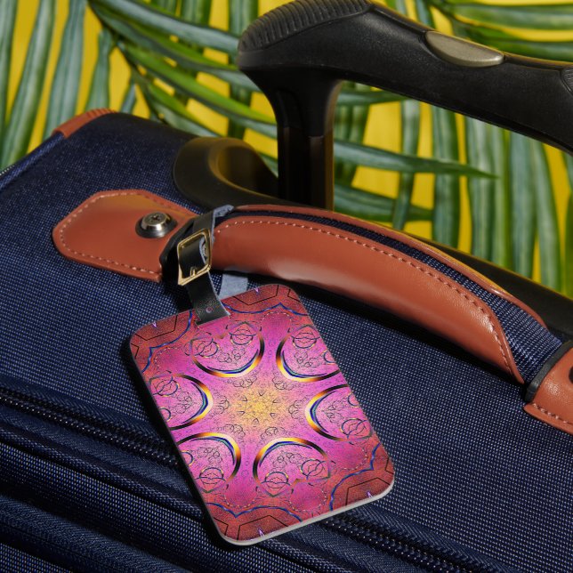 Radiant Heart Kaleidoscope Bagagebricka (Framsida Insitu 1)