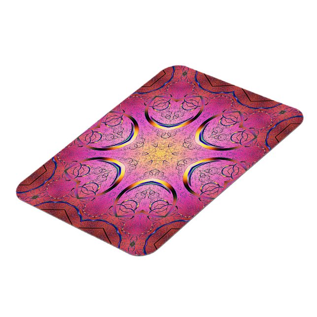 Radiant Heart Kaleidoscope Magnet (Vänstra Sidan)