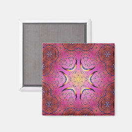 Radiant Heart Kaleidoscope Magnet