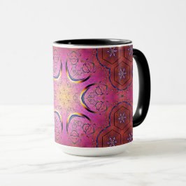 Radiant Heart Kaleidoscope Mugg