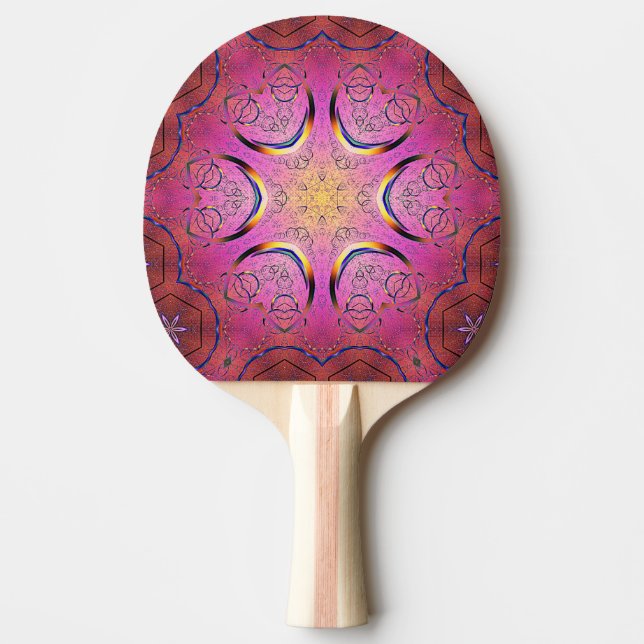 Radiant Heart Kaleidoscope Pingisracket (Framsidan)