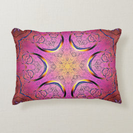 Radiant Heart Kaleidoscope Prydnadskudde