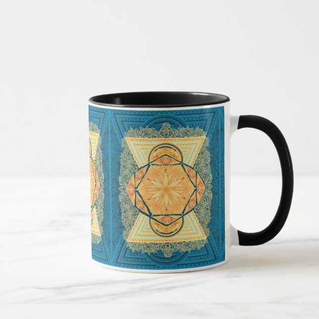 Radiant Helig Geometry Mandala Mugg (Höger)
