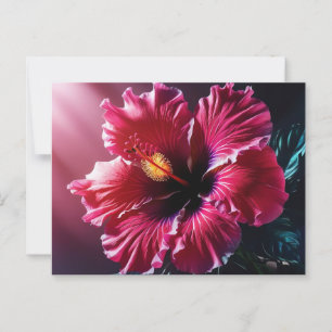 Radiant Hibiscus i Bloom Vykort