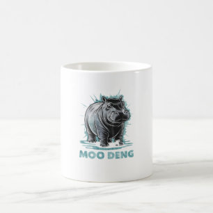 Radiant Hippo Moo Deng Kaffemugg