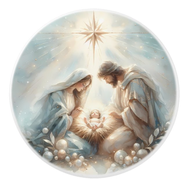 Radiant Holy Family Nativity Scene Knopp (Framsidan)