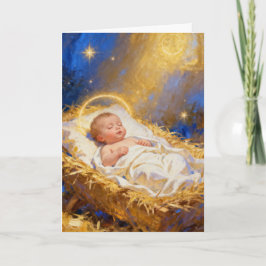 Radiant Holy Night Christmas Card Kort