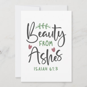 Radiant inlösen - Isaiah 61:3 Christian Design Tack Kort
